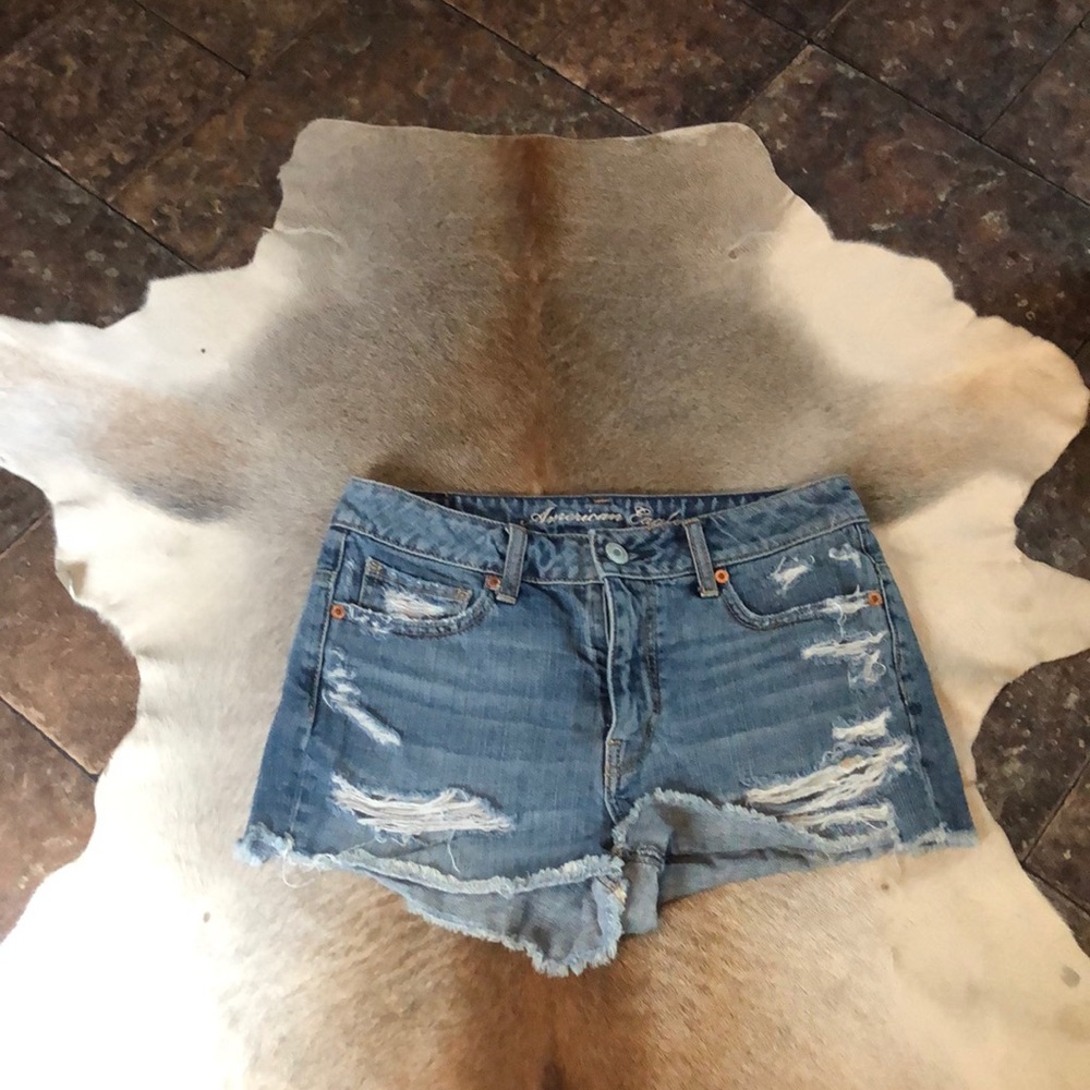 Blue jean shorts
